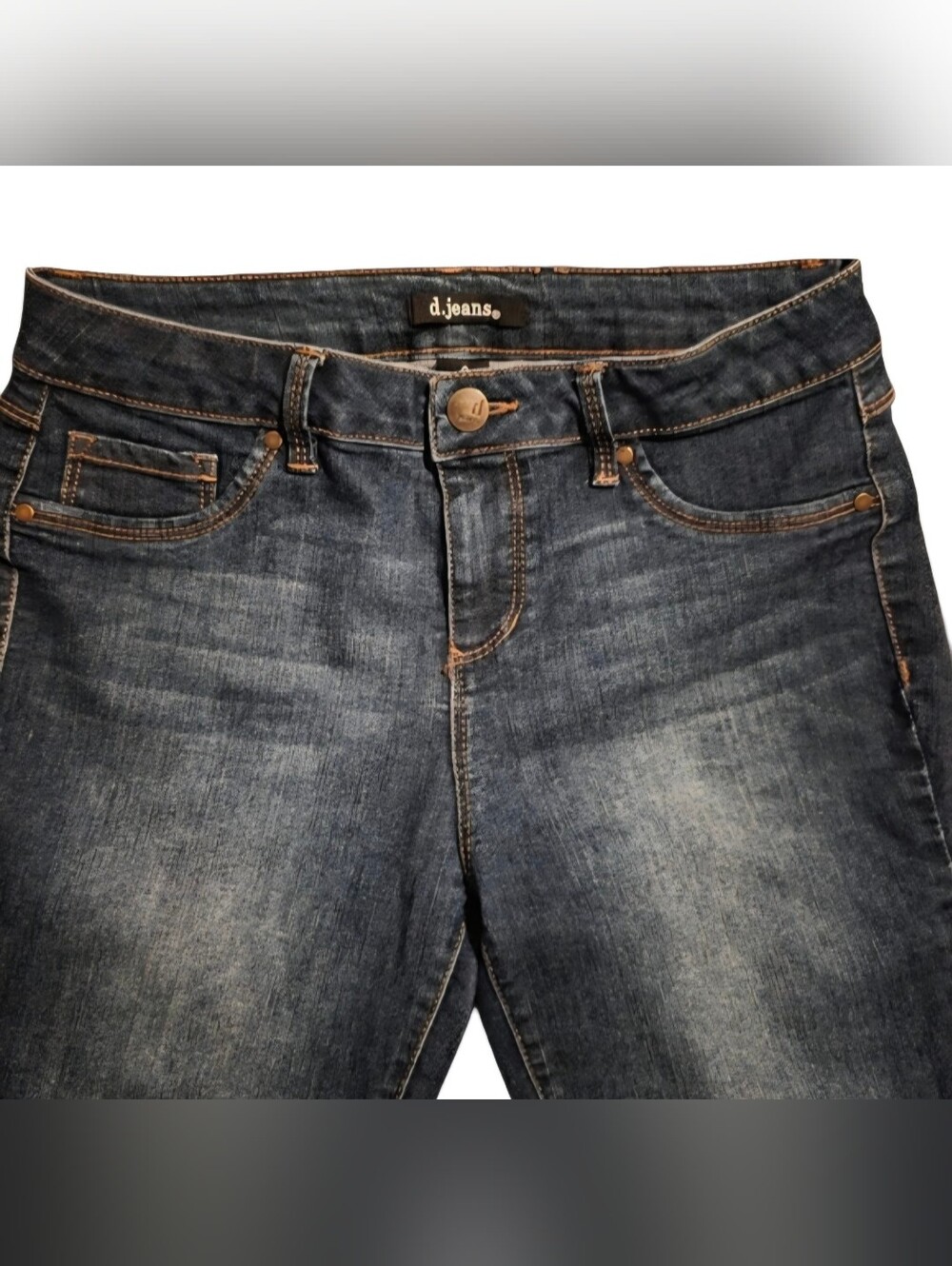 D.Jeans Classic Cuffed Casual Jeans 9